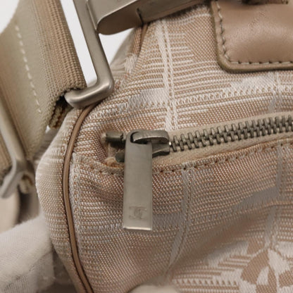 Chanel Travel Line Barrel Bag Nylon, BEIGE, NYLON, Shoulder bag