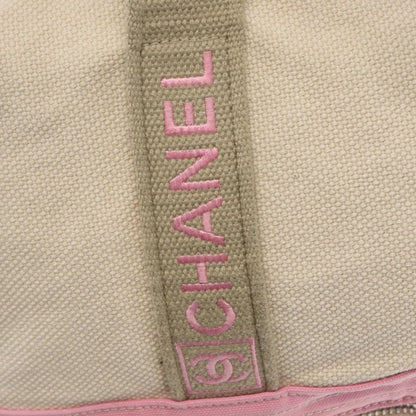 Chanel Sport Line Boston Ba Canvas, PINK, CANVAS, Travel bag