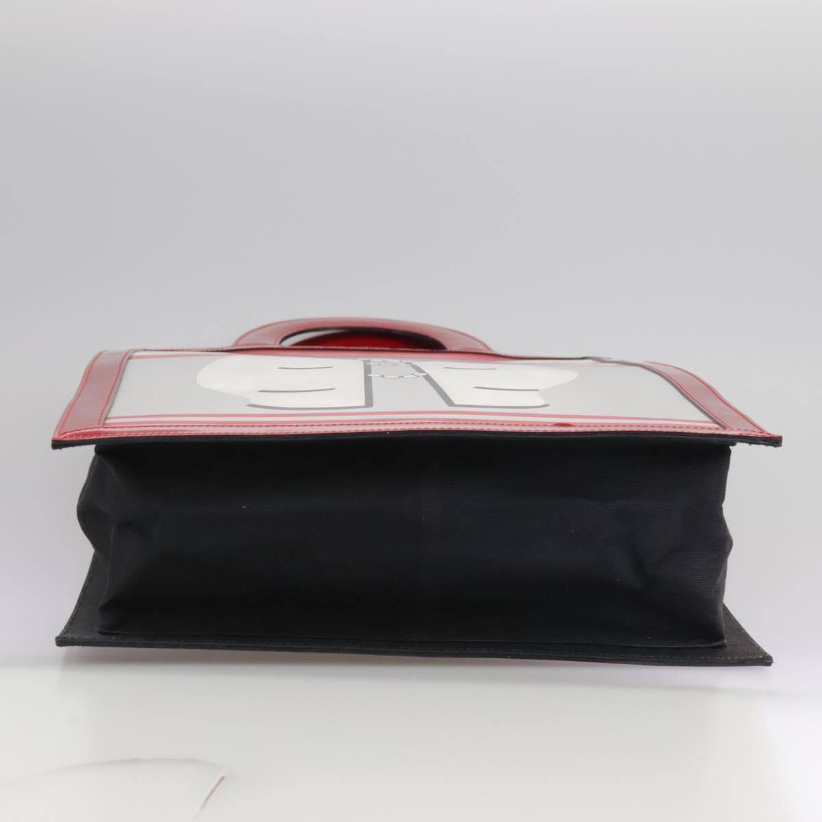 Chanel Vintage Portrait Tote Printed Leather and Quilted Patent, RED, LEATHER, Tote bag