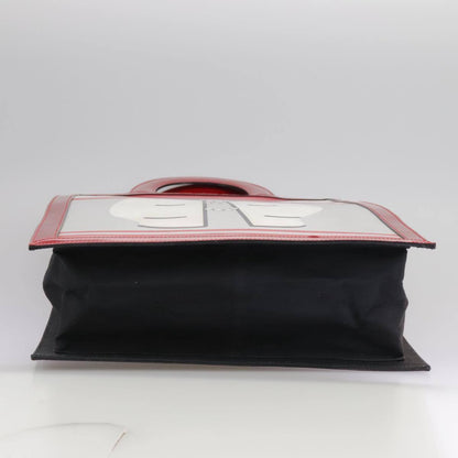 Chanel Vintage Portrait Tote Printed Leather and Quilted Patent, RED, LEATHER, Tote bag