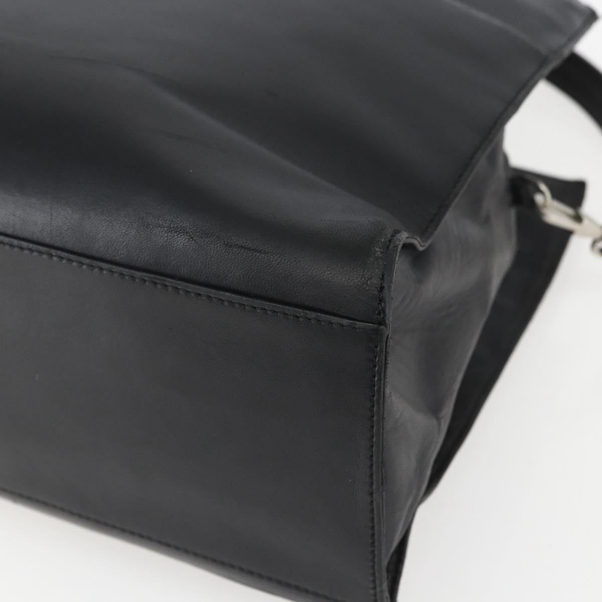 Loewe Vintage Anagram Tote Leather, BLACK, LEATHER, Tote bag