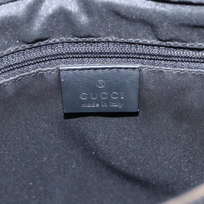 Gucci Vintage Bamboo Handle Tote GG Nylon, Black, Nylon, Tote Bag