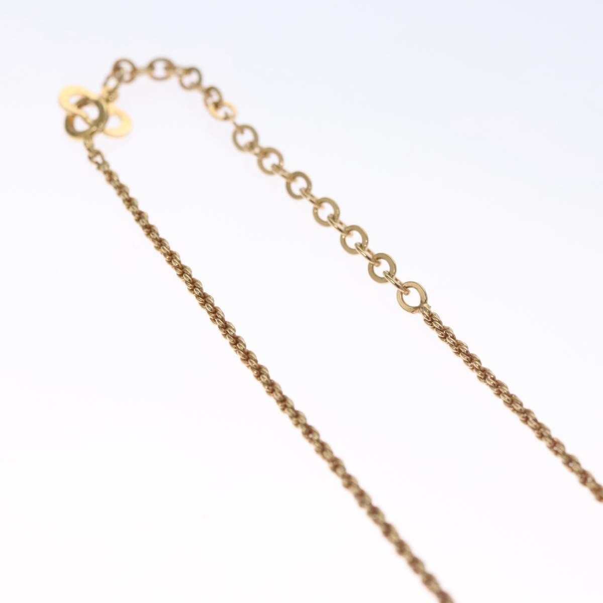 Christian Dior CD Pendant Necklace Metal, GOLD, METAL, Necklace