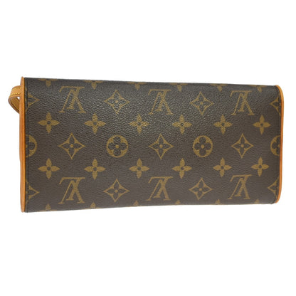 Louis Vuitton Twin Handbag Monogram Canvas, Brown, Canvas, Clutch