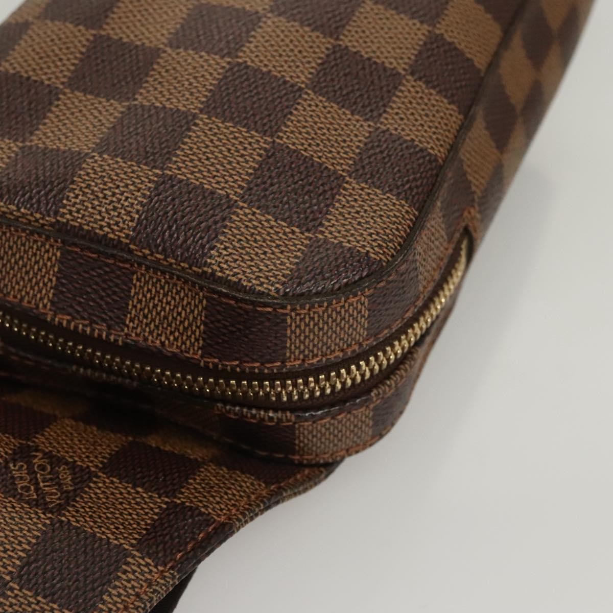Louis Vuitton Geronimos Waist Bag Damier, BROWN, CANVAS, Travel bag