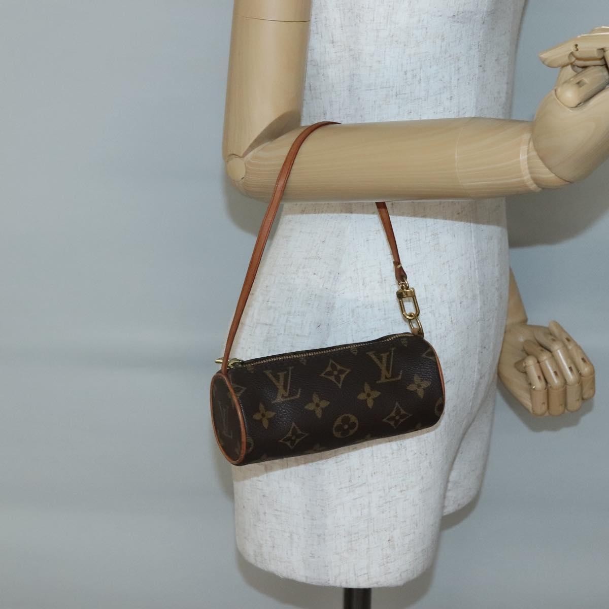 Louis Vuitton Papillon Pochette Monogram Canvas, BROWN, CANVAS, Clutche & pouche