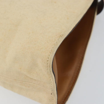 Gucci Vintage Bamboo Handle Bag Canvas, BEIGE, CANVAS, Tote bag