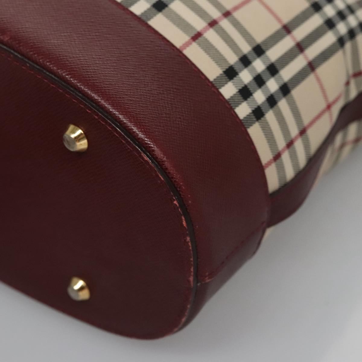 Burberry Nova Check Tote Canvas and Leather, BEIGE, CANVAS, Tote bag