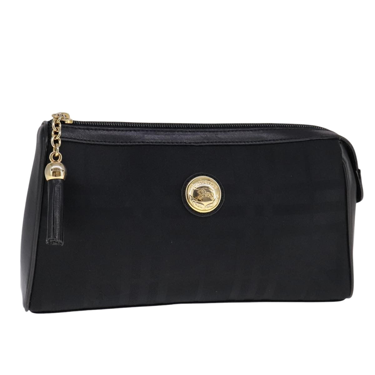 Burberry Nova check Pochette Canvas, BLACK, CANVAS, Clutche & pouche