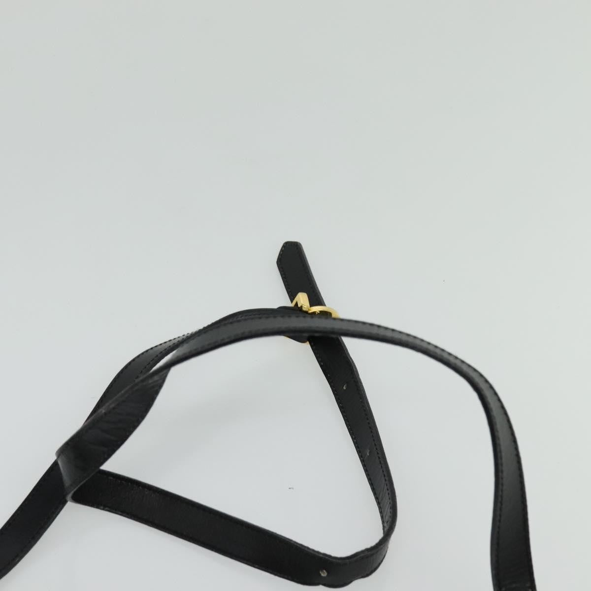 Salvatore Ferragamo Vala Shoulder Bag Leather, BLACK, LEATHER, Shoulder bag