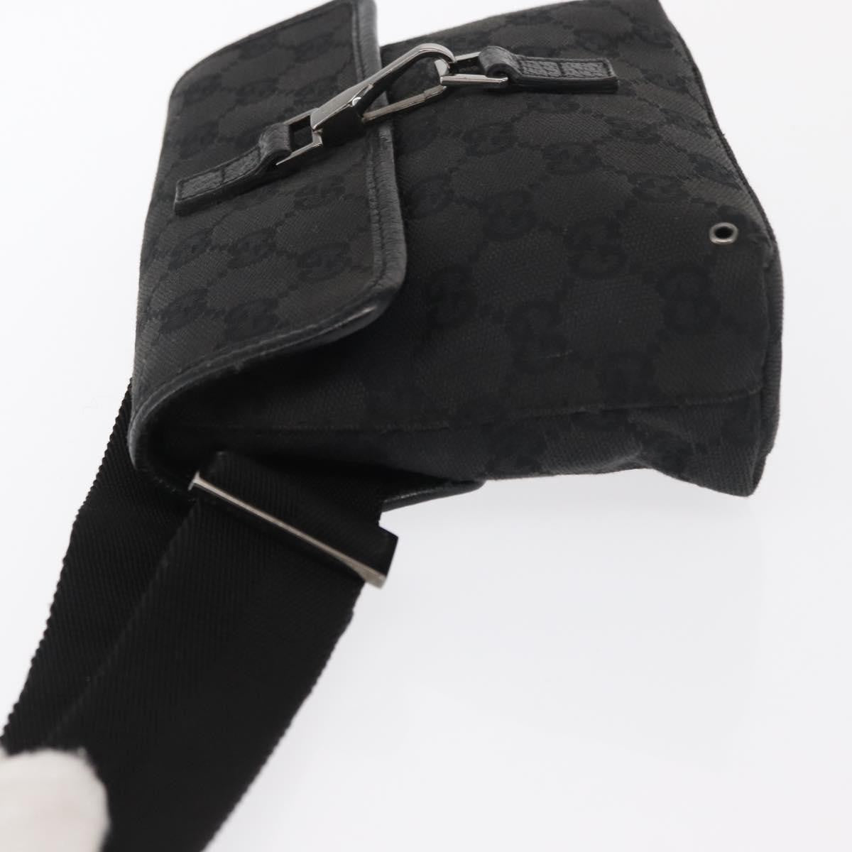 Gucci Vintage Jackie Waist Bag GG Canvas, BLACK, CANVAS, Shoulder bag