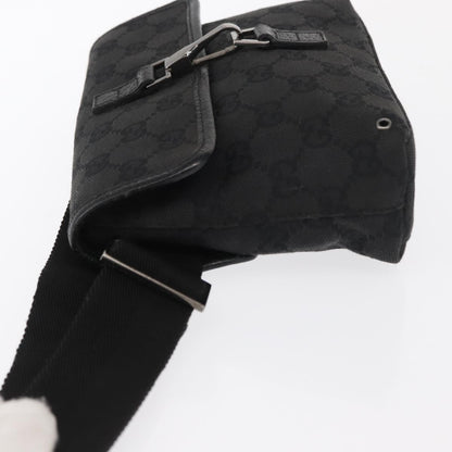 Gucci Vintage Jackie Waist Bag GG Canvas, BLACK, CANVAS, Shoulder bag