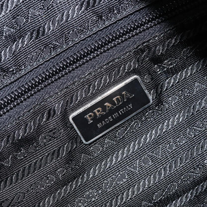 Prada Vintage Zip Tote Tessuto, Black, Nylon, Tote Bag