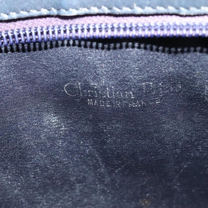 Christian Dior Vintage Trotter Shoulder Bag Canvas, NAVY, CANVAS, Shoulder bag