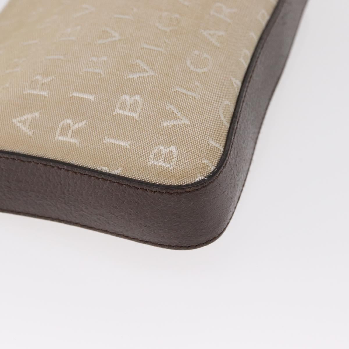 Bvlgari Pouch Canvas, BEIGE, CANVAS, Clutche & pouche