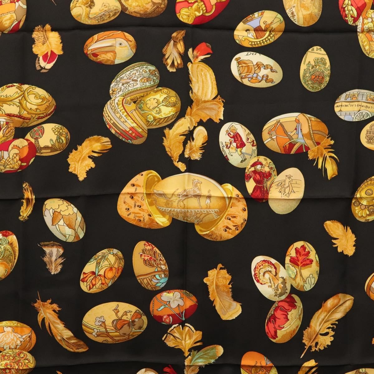 Hermes Carré 90 Silk multicolor, BLACK, SILK, Scarve & shawl