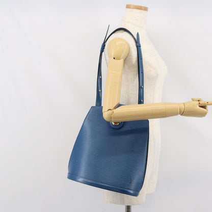Louis Vuitton Cluny Shoulder Bag Epi Leather, BLUE, LEATHER, Shoulder bag