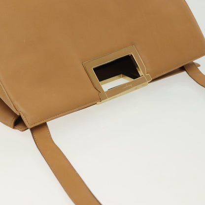 Salvatore Ferragamo Shoulder Bag Leather, BEIGE, LEATHER, Shoulder bag