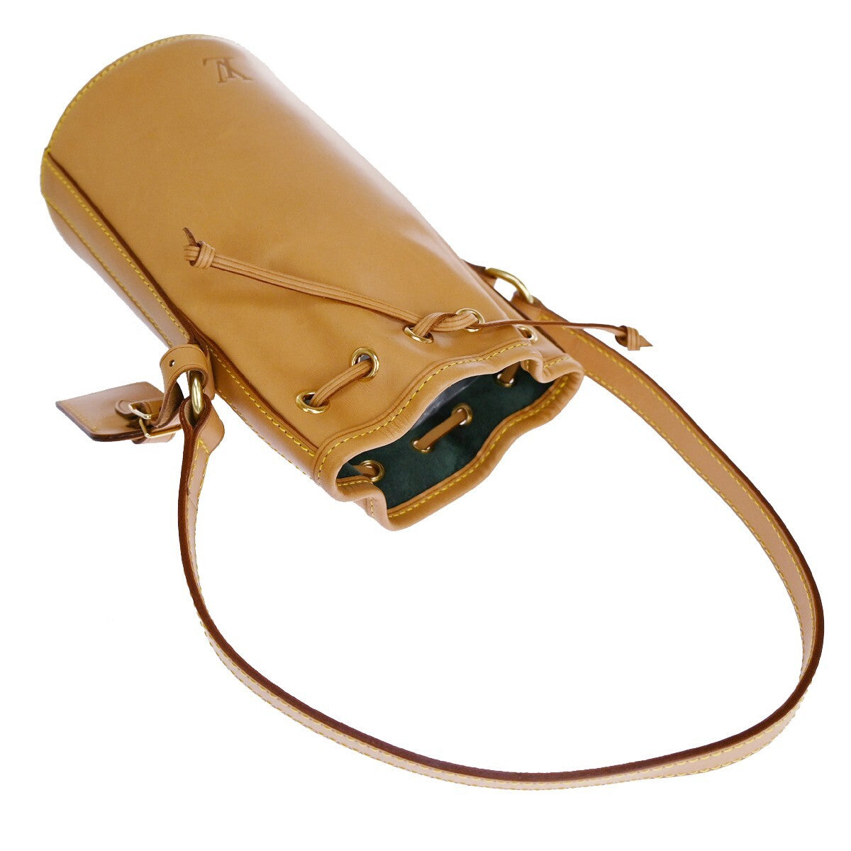 Louis Vuitton Limited Edition Dom Perignon Champagne Carrier Vachetta Leather, BEIGE, LEATHER, Handbag