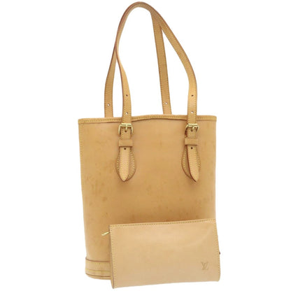 Louis Vuitton Marais Bucket Bag Nomade Leather, BEIGE, LEATHER, Handbag