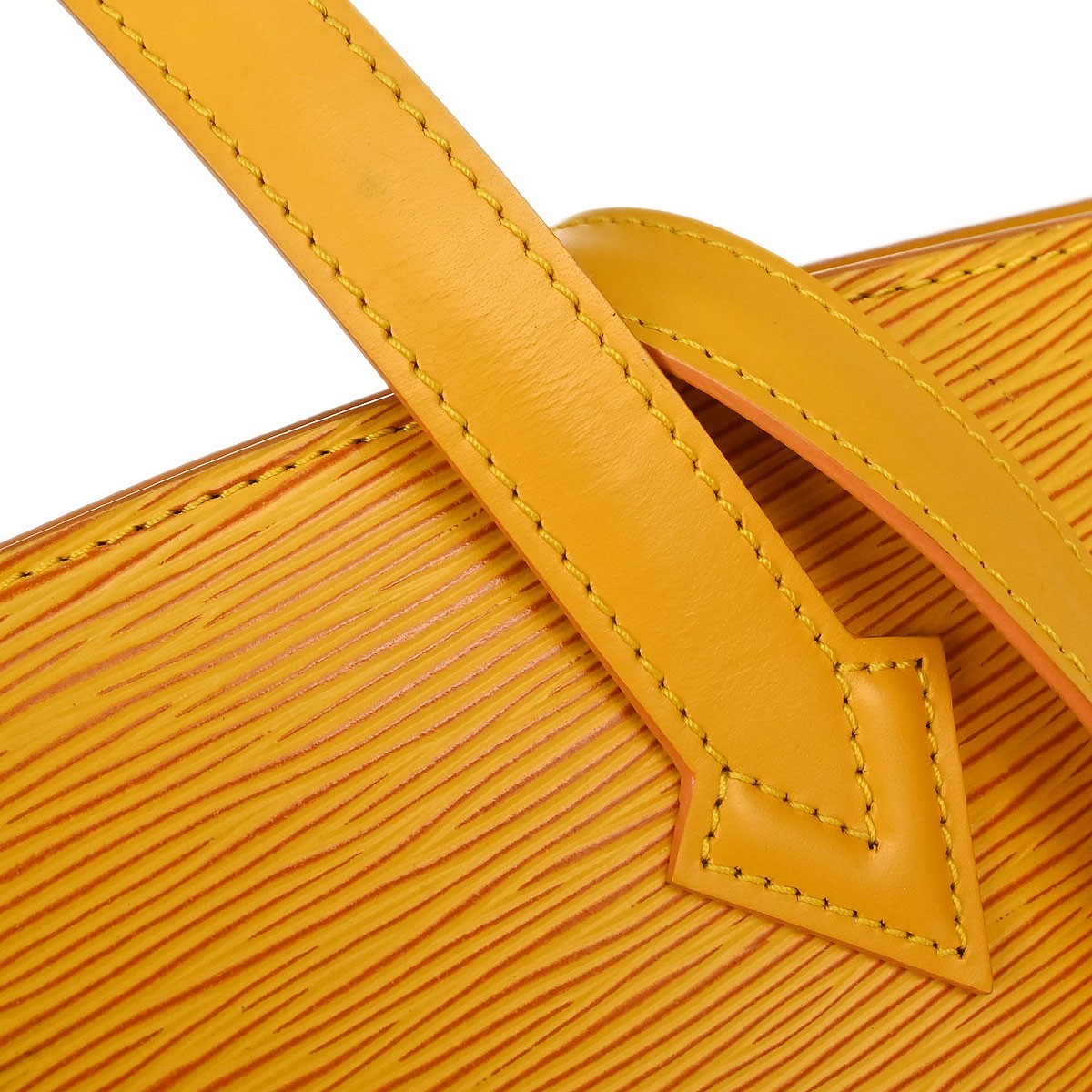 Louis Vuitton Saint Jacques Handbag Epi Leather, Yellow, Leather, Shoulder Bag