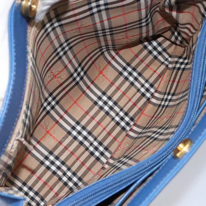 Burberry Vintage Handbag Leather, Blue, Leather, Handbag