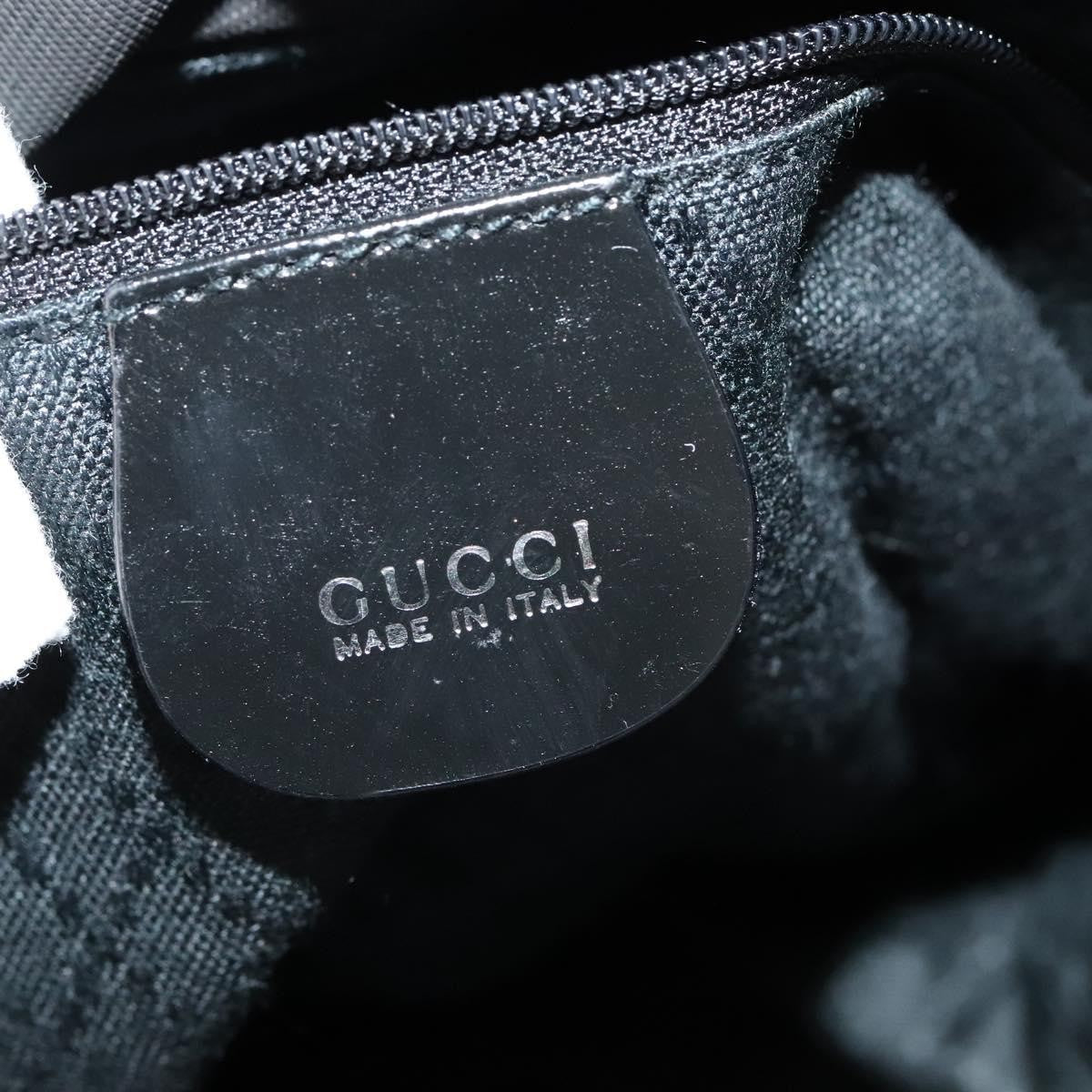 Gucci Vintage Bamboo Handle Tote Nylon, BLACK, NYLON, Tote bag