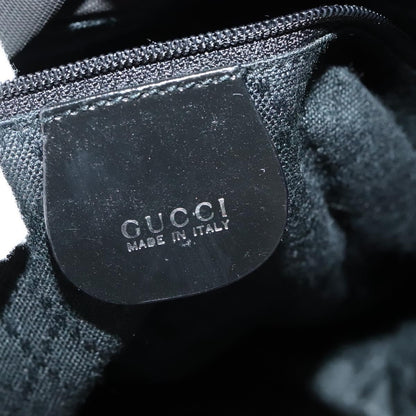 Gucci Vintage Bamboo Handle Tote Nylon, BLACK, NYLON, Tote bag