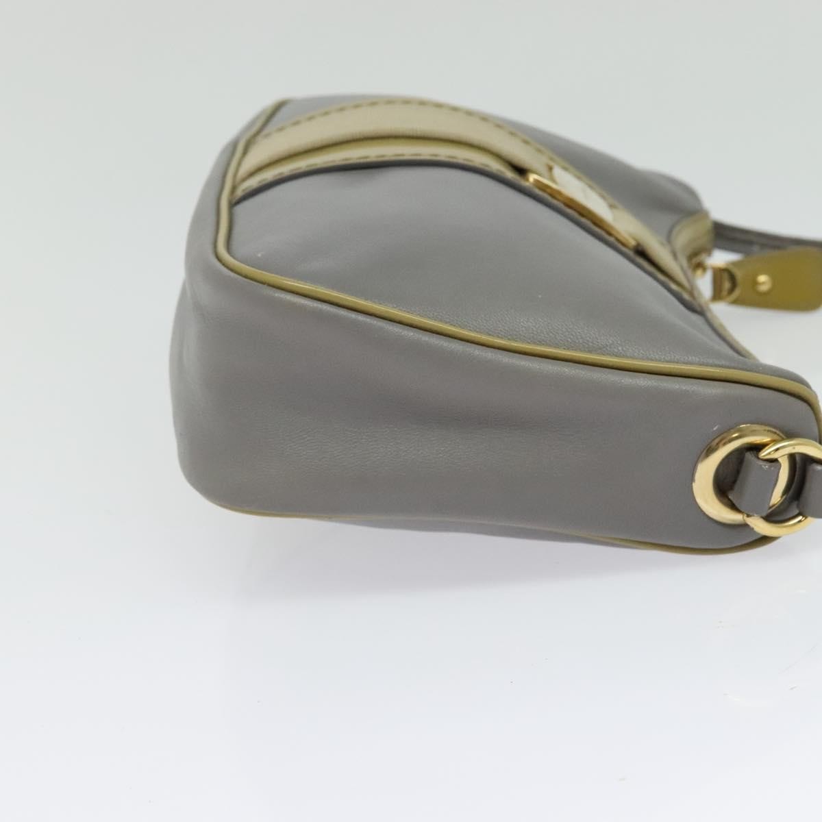Salvatore Ferragamo Vala Shoulder Bag Leather, GRAY, LEATHER, Shoulder bag