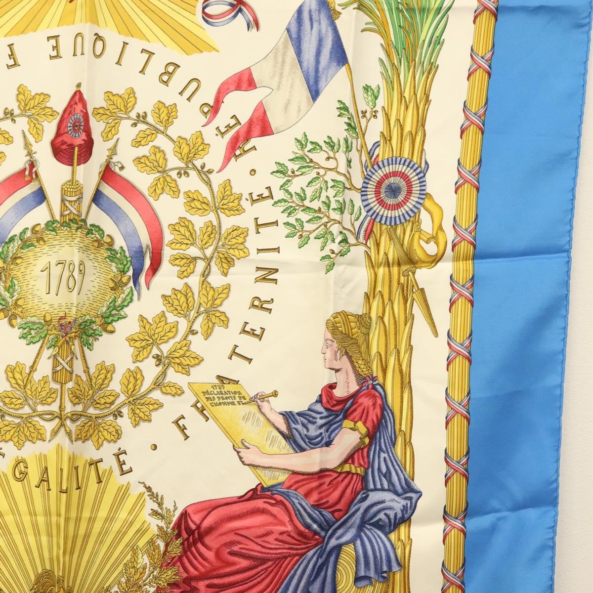 Hermes Carré 90 Silk multicolor, WHITE, SILK, Scarve & shawl