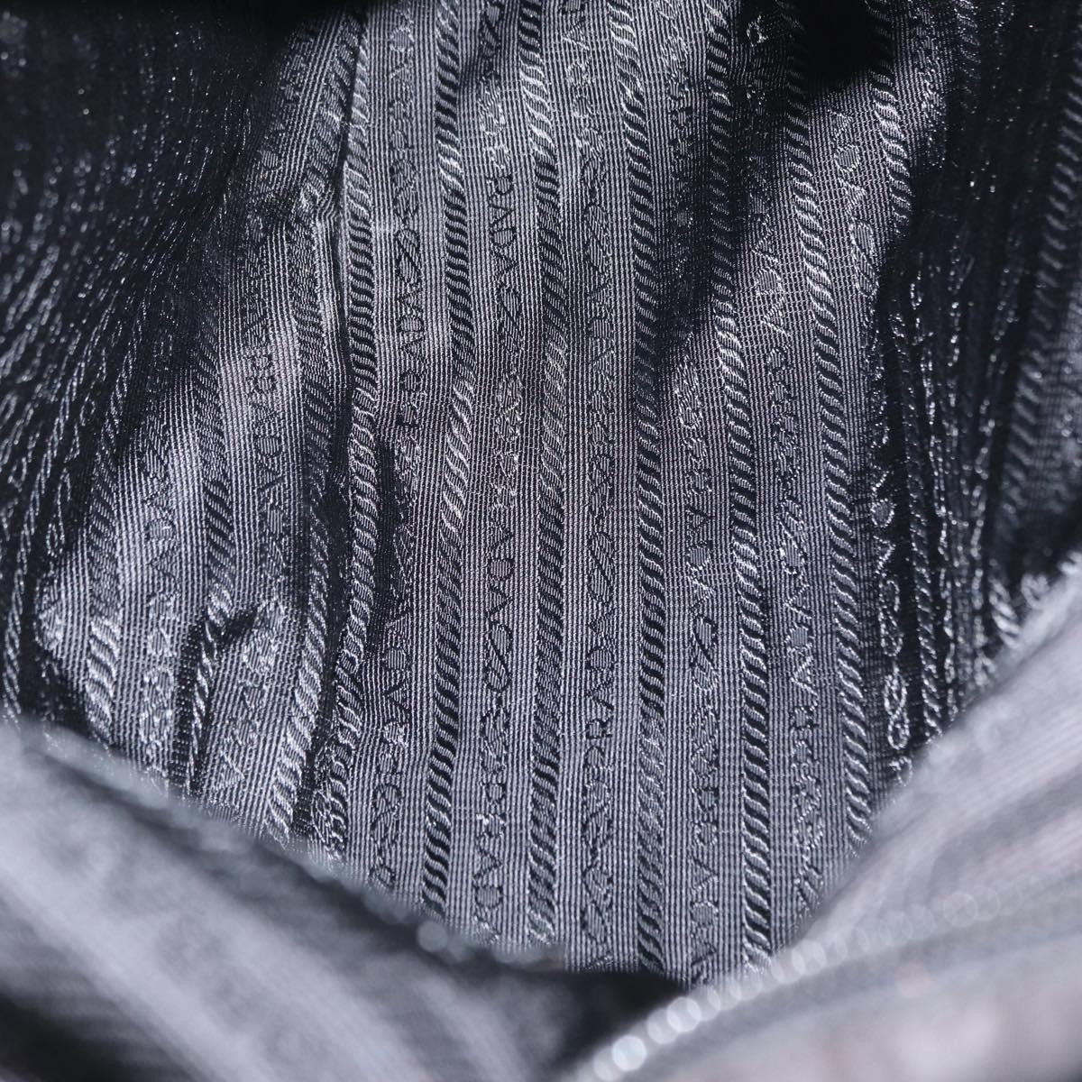 Prada Front Pocket Messenger Bag Tessuto, Black, Nylon, Shoulder Bag