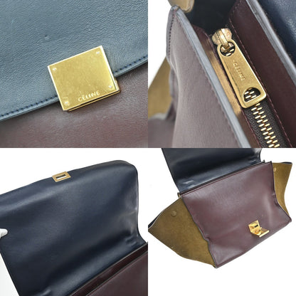 Celine Tricolor Trapeze Bag Leather, MULTICOLOUR, LEATHER, Handbag