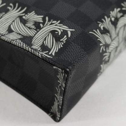 Louis Vuitton Pochette Voyage Limited Edition Nemeth Damier Graphite, Black, Canvas, Clutch