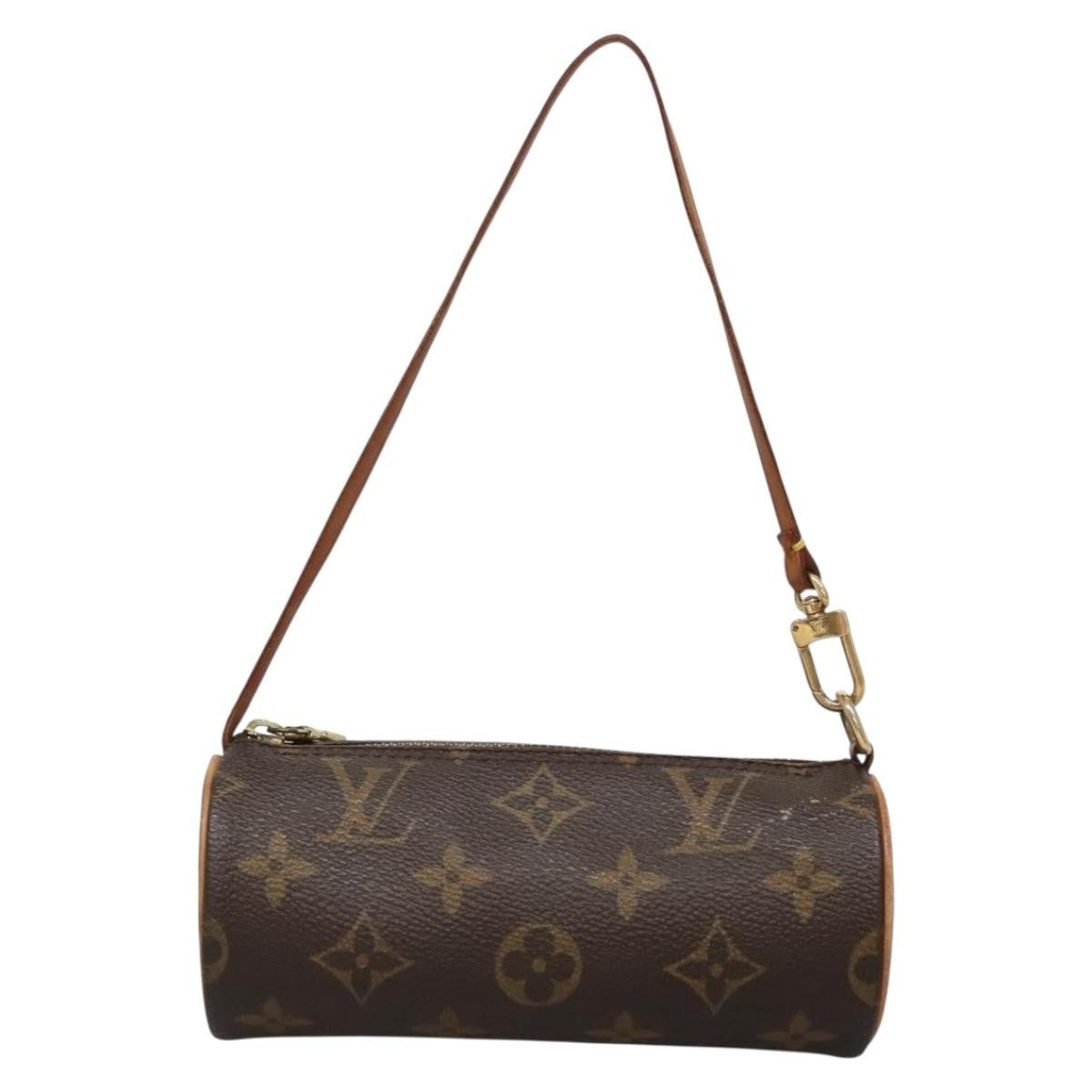 Louis Vuitton Papillon Pochette Monogram Canvas, BROWN, CANVAS, Handbag