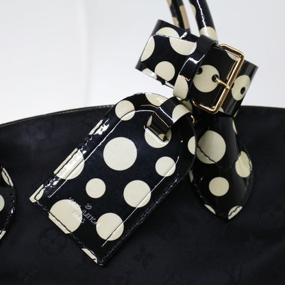 Louis Vuitton Desire Lockit Bag Kusama Infinity Dots Monogram Nylon, BLACK, NYLON, Handbag