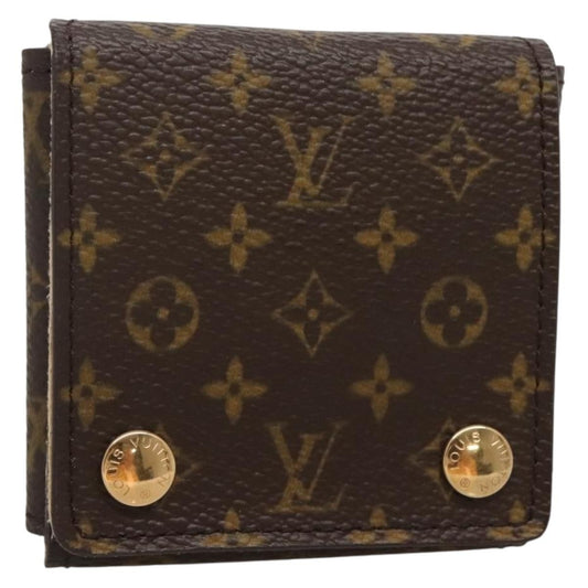 Louis Vuitton CASE JEWELRY BOX Canvas, BROWN, CANVAS, Wallets