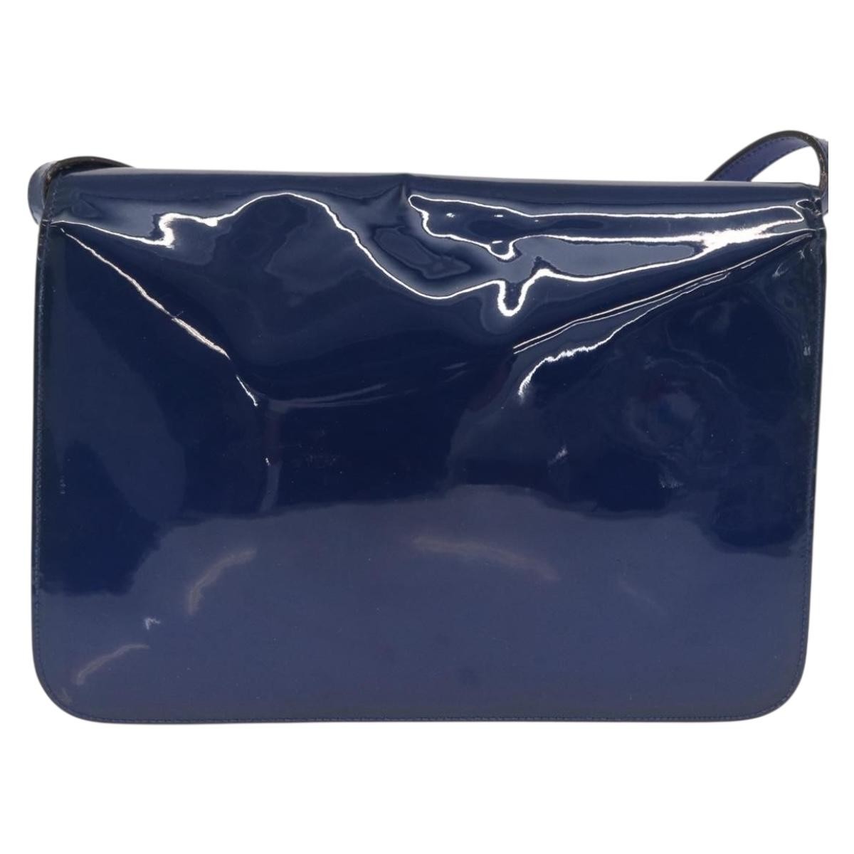 Gucci Bright Bit Shoulder Bag Patent, BLUE, PATENT_LEATHER, Shoulder bag