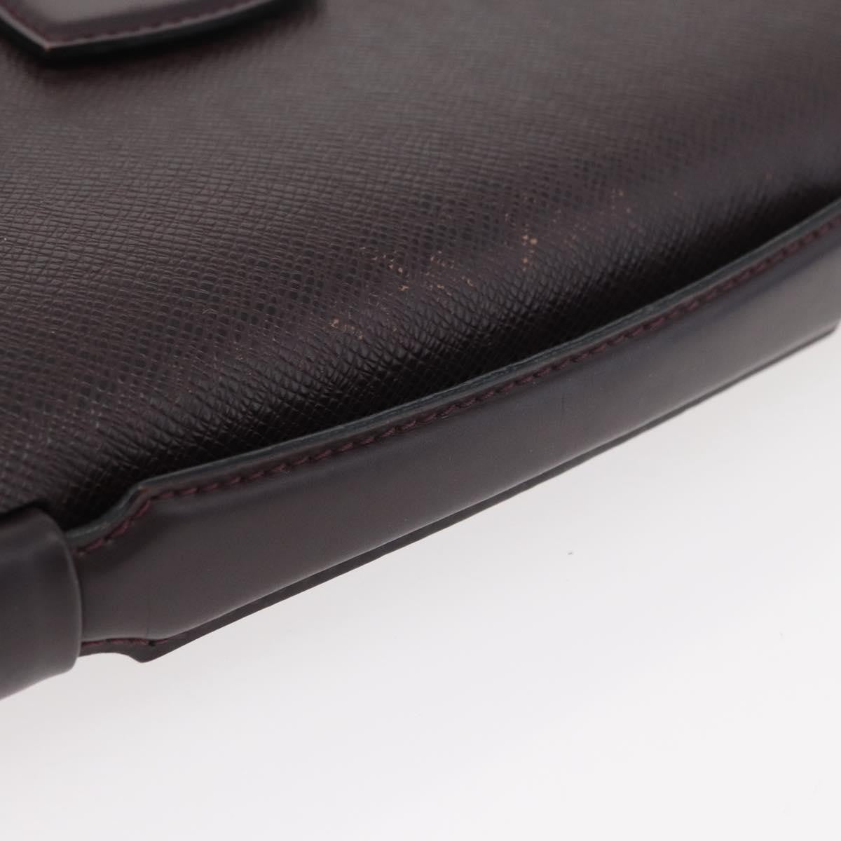 Louis Vuitton Serviette Kourad Briefcase Taiga Leather, Burgundy, Leather, Briefcase