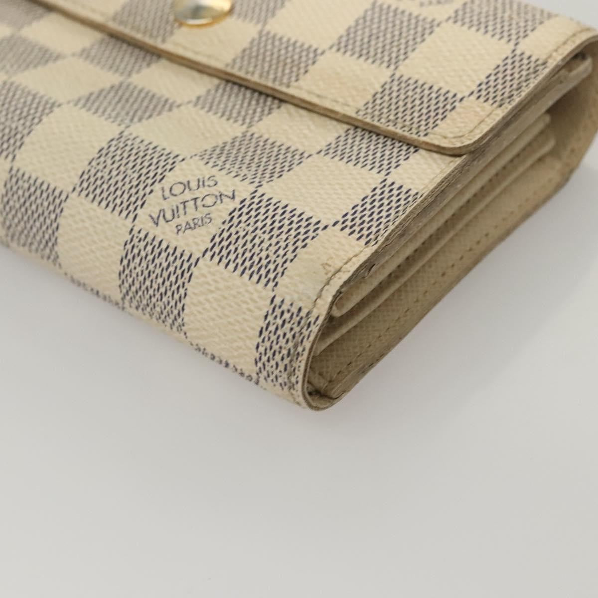 Louis Vuitton Alexandra Wallet Damier, WHITE, CANVAS, Wallets