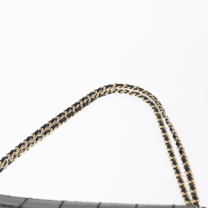 Chanel Chocolate Bar Accordion Reissue Flap Bag Quilted Lambskin, BLACK, LEATHER, Shoulder bag