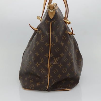 Louis Vuitton Palermo Handbag Monogram Canvas, BROWN, CANVAS, Tote bag