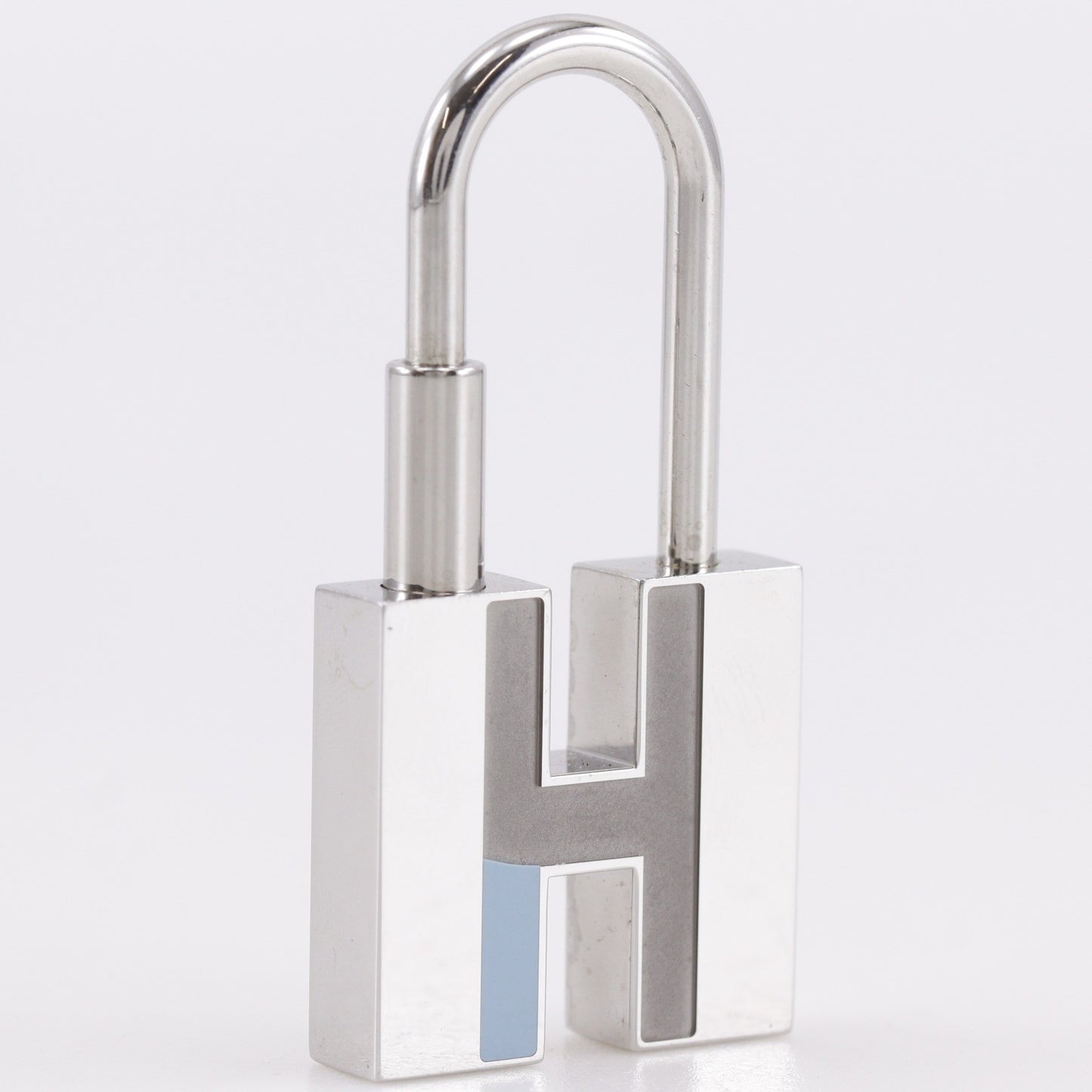 Hermes Cadena Keyring Metal, Silver, Metal, Charm