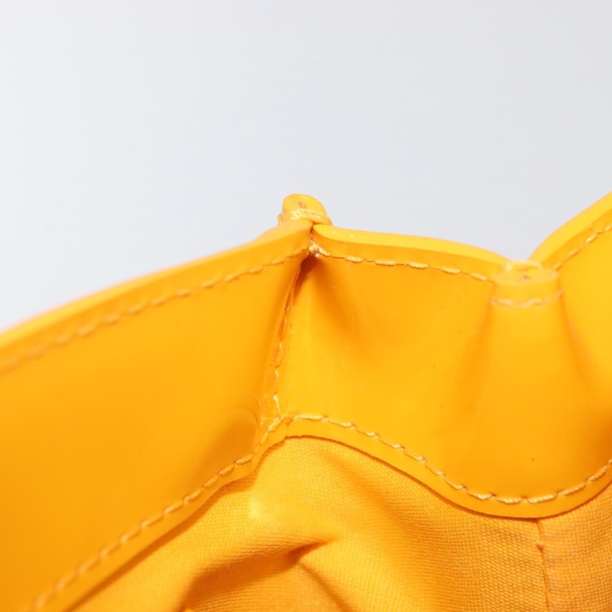 Louis Vuitton Wilshire Handbag Monogram Vernis, YELLOW, PATENT_LEATHER, Handbag