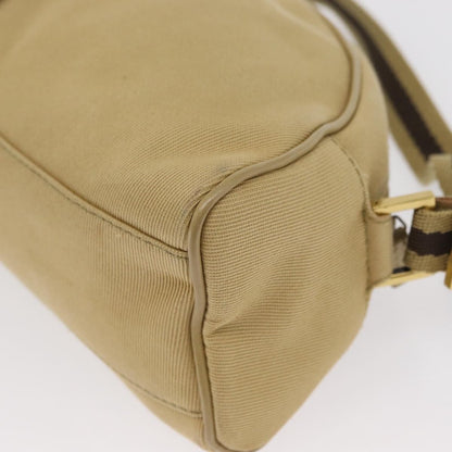 Gucci Vintage Shoulder Bag Canvas, BEIGE, CANVAS, Shoulder bag