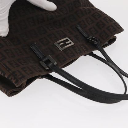 Fendi Zucca Tote bag Canvas, BROWN, CANVAS, Tote bag
