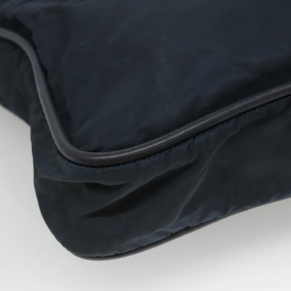 Celine Circle Logo Handbag Nylon, Navy, Nylon, Tote Bag