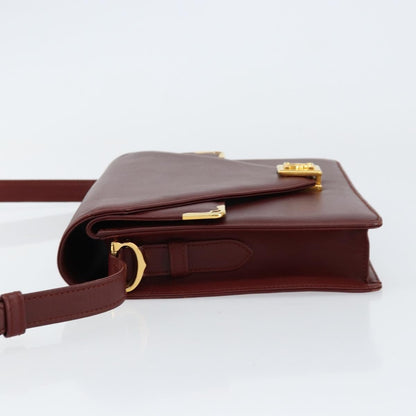 cartier Must de Cartier Shoulder Bag Leather, BURGUNDY, LEATHER, Shoulder bag