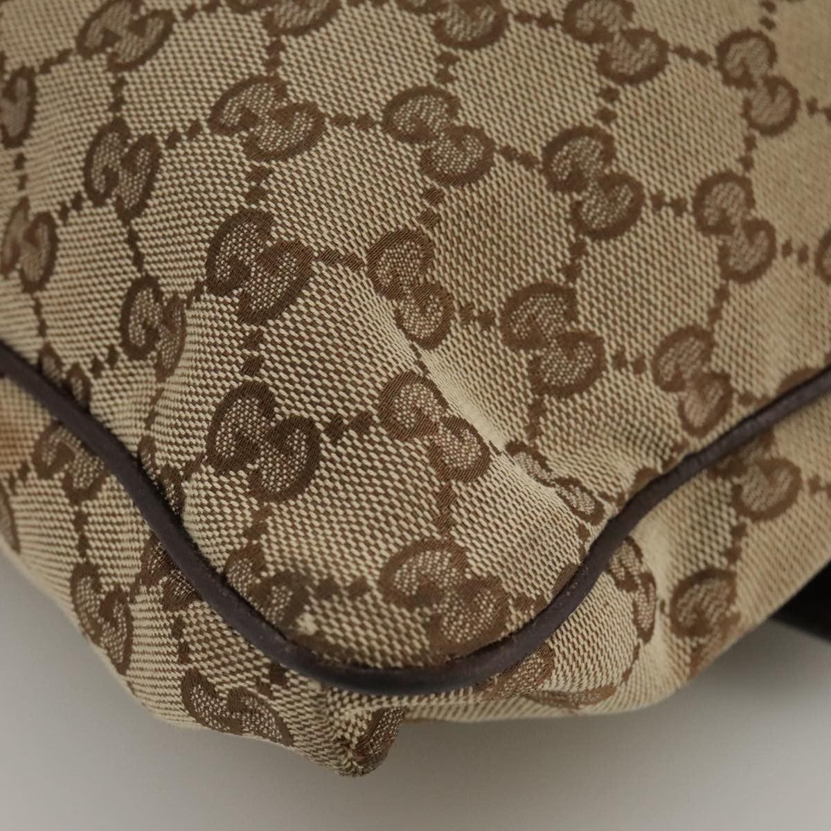 Gucci Double Pocket Web Messenger GG Canvas, Brown, Canvas, Shoulder Bag