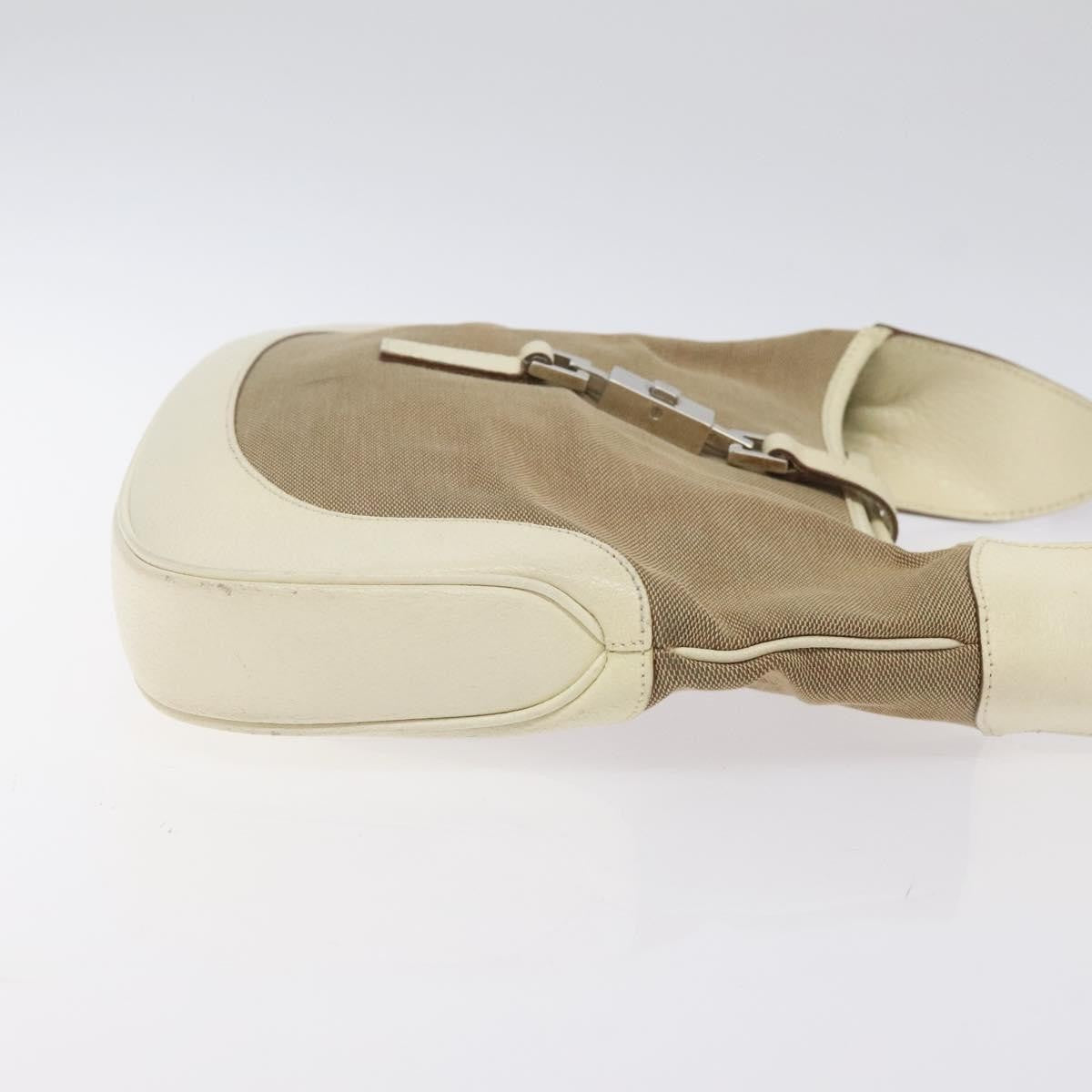 Gucci Vintage Jackie O Hobo Canvas and leather, BEIGE, CANVAS, Shoulder bag