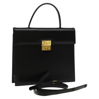 Givenchy Vintage 4G handbag Leather, BLACK, LEATHER, Handbag